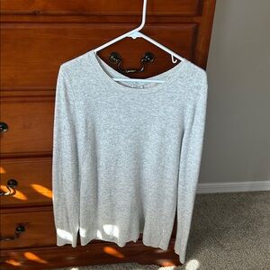 LOFT Light Gray Knit Top